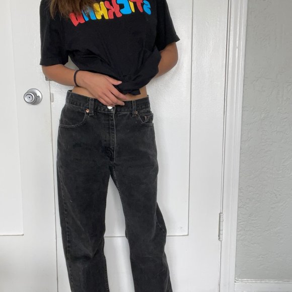 Levi's Vintage Black High Waist Mom Jeans Waist 30 Length 30 - Picture 14 of 15